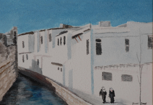 Damaskus, Syrien, 2008, Acryl 42 x 60 cm 