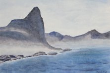 Hout Bay, Kapprovinz, Südafrika, 2007, Acryl 56 x 80 cm